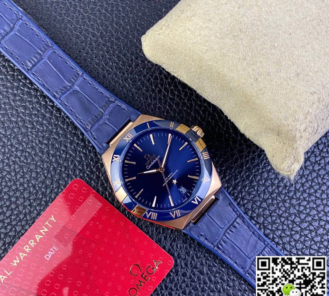 SBF Omega Constellation 131.63.41.21.03.001 VS Factory 1:1 Best Edition Replica Watch Leather Strap